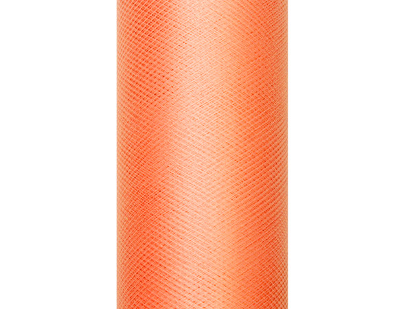 Svatební tyl, šíře 50 cm - oranžová ( 9 m / rol )