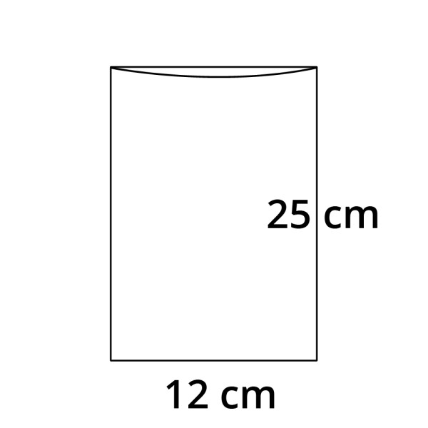 PP sáček plochý bez RZ - 12 x 25 cm - 30 my (100 ks/bal)