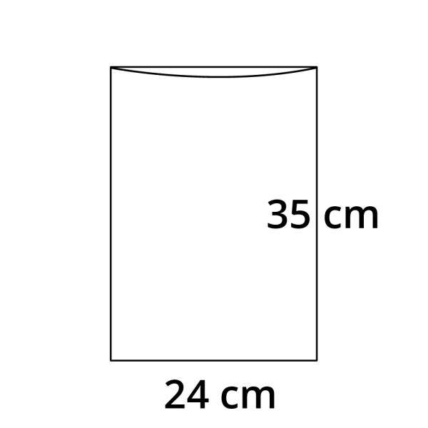 PP sáček plochý bez RZ - 24 x 35 cm - 30 my (100 ks/bal)