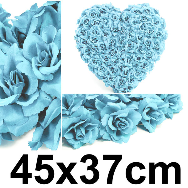 Svatební dekorace  SRDCE 45 x 37 cm - světle modrá (1 ks/bal)