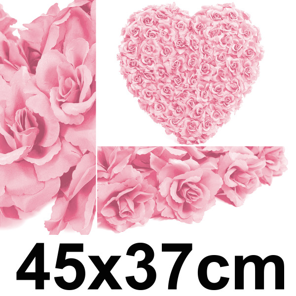 Svatební dekorace  SRDCE 45 x 37 cm - růžová (1 ks/bal)