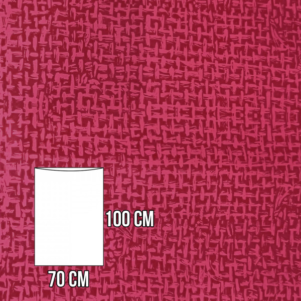 Sáček MP 700 x 1000 mm, 30 my- červená, drobný křížek 4041 (10 ks / bal)