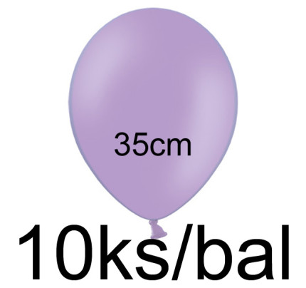 Balonek pastelový - Ø35 cm - lila (10 ks/bal)